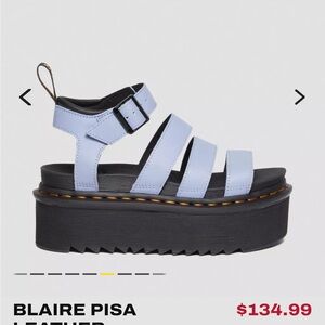 Dr. Martens Blaire Pisa Platform Sandals - Light Blue